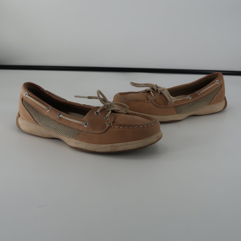 Sperry Women's Brown Tan Leather Driving Loafer Size 9